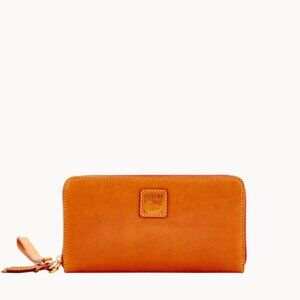 Nwt Dooney & Bourke Florentine Large Long Zip Around Wristlet Wallet